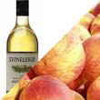 white wine peach sorbet